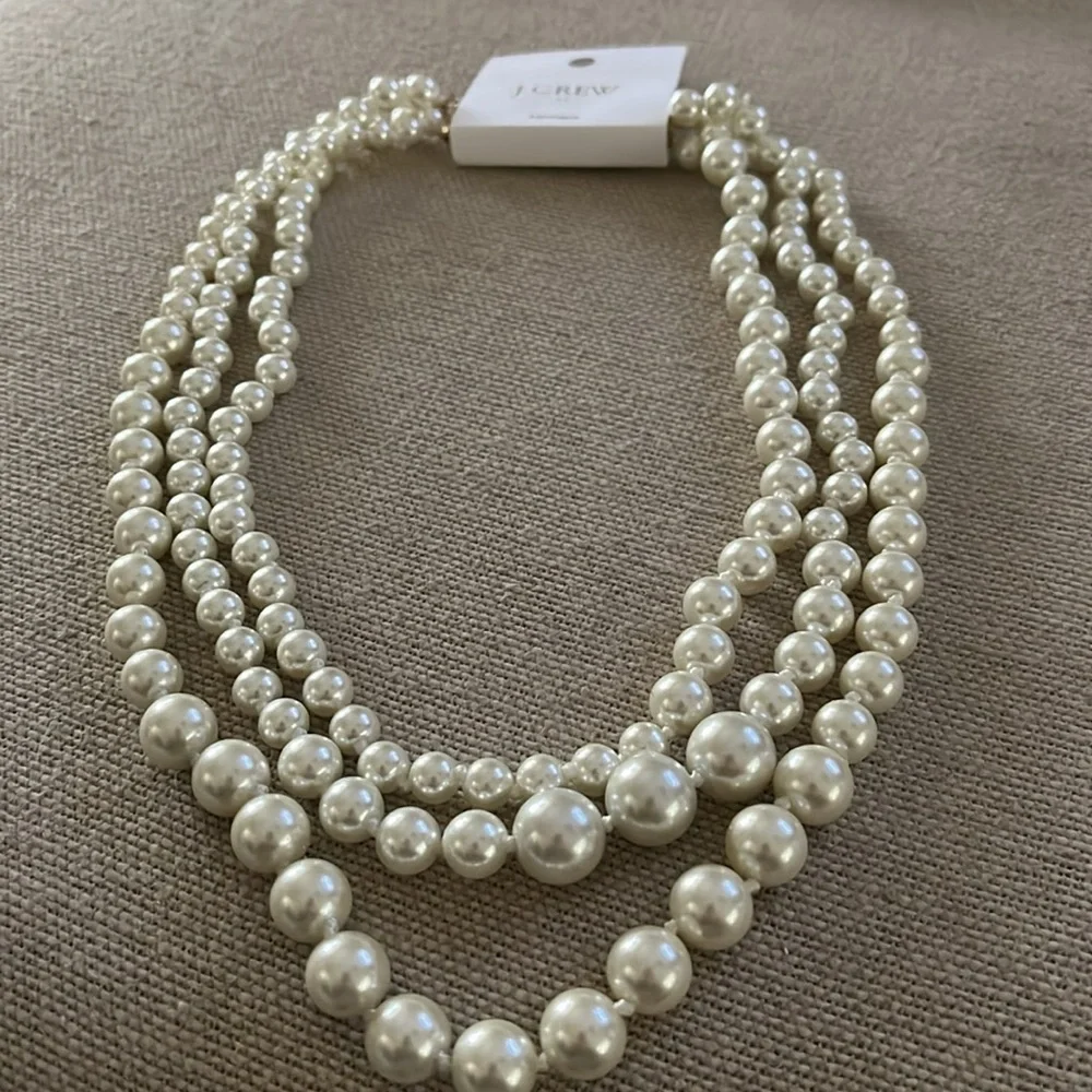 J. Crew Pearl Layering Necklace/NWT - Picture 4 of 10